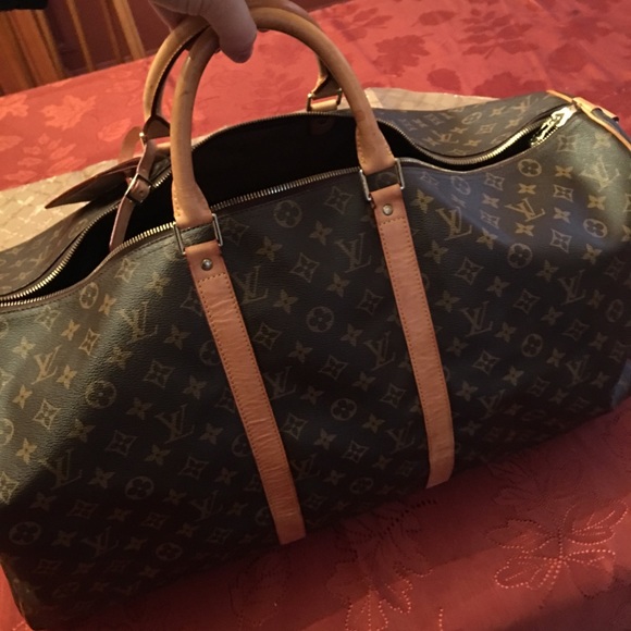 Louis Vuitton keepall duffle bag 55 Brown monogram - Picture 4 of 7